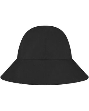 Dior D-Tulipe Large Brim Reversible Cloche - Black