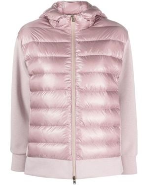 Herno Padded-Panels Hooded Jacket - Pink