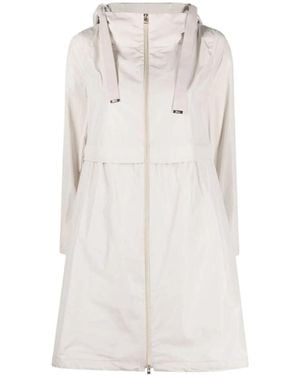 Herno Zip-Fastening Hooded Jacket - White
