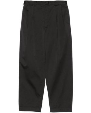 Nanamica Double-Pleated Casual Trousers - Black
