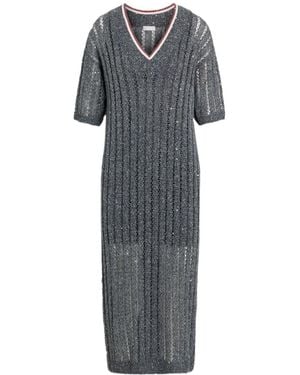 Brunello Cucinelli V-Neck Dress - Grey