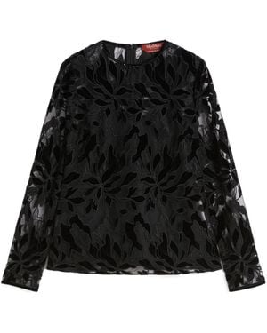 Max Mara Studio Long-Sleeved Top - Black
