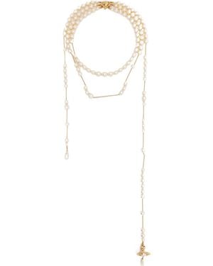 Vivienne Westwood Embellished Necklace - White