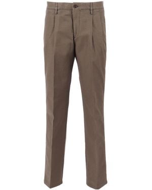 Aspesi Pleated Zipper Casual Pants - Gray