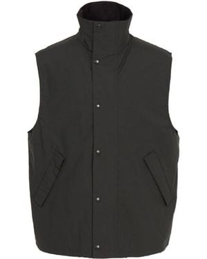 Nanamica High-Neck Press-Stud Vest - Black