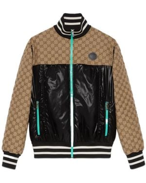 Gucci Logo Zipper Jacket - Black