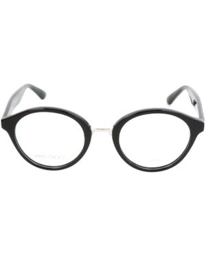 Jimmy Choo Eyewear Round Frame Glasses - White