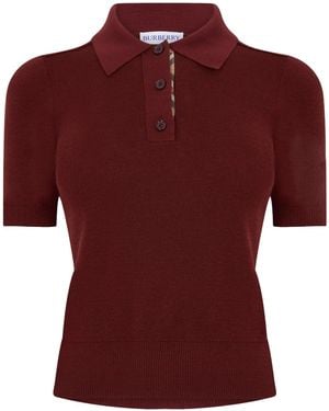 Burberry Short-Sleeved T-Shirt - Red