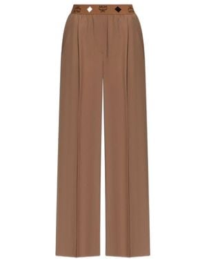 MCM Elastic Waist Casual Trousers - Brown