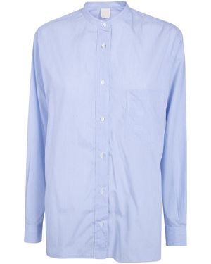 Aspesi Striped Long-Sleeved Shirt - Blue