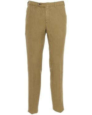 PT01 Pt Torino Slim Stretch Gabardine Pants - Natural