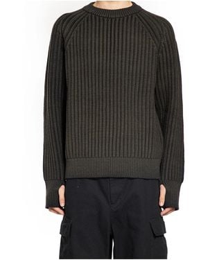 Junya Watanabe Long-Sleeved Crewneck Jumper - Grey