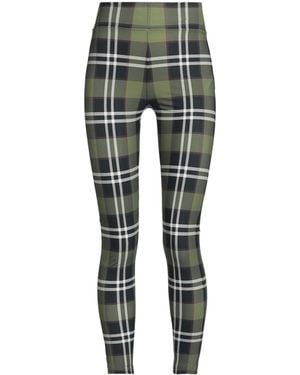Burberry Plaid Stretch Trousers - Green