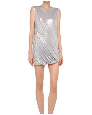 Norma Kamali Sleeveless Twist Mini Dress - White