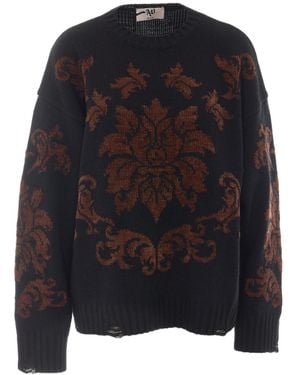 Aniye By Tulan Jacquard Knitted Jumper - Black
