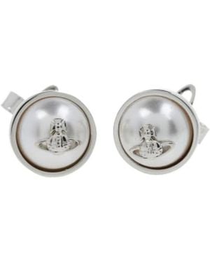 Vivienne Westwood Round Earrings - White