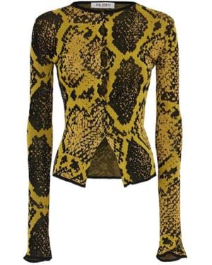 The Attico Printed Viscose Blend Cardigan - Green