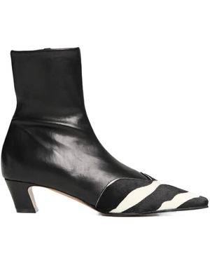 KHAITE Nevada Point-Toe Boots - Black