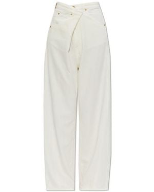 DARKPARK Button-Fastening Jeans - White