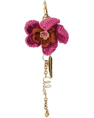Chloé Flower Chain Keyring - Red