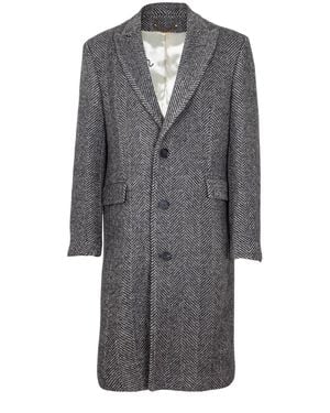 Golden Goose Single-Breasted Wool Coat - Grey