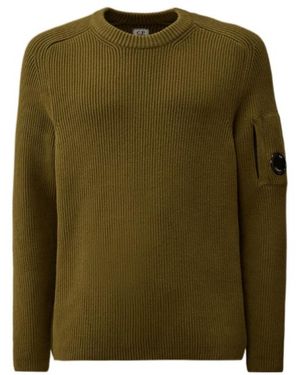 C.P. Company Ribbed Knit Jumper - Green