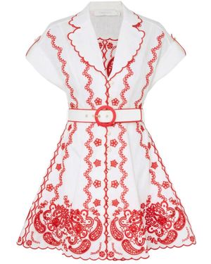 Zimmermann Lucky Embroidered Mini Dress