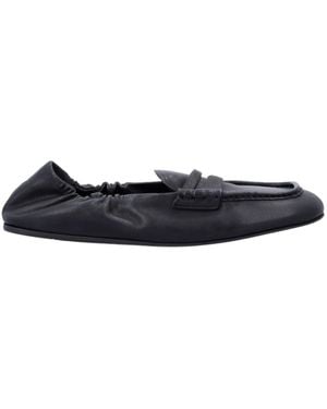 Miu Miu Round-Toe Loafers - Black