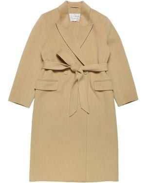 Acne Studios Double-Breasted Wool Coat - Natural