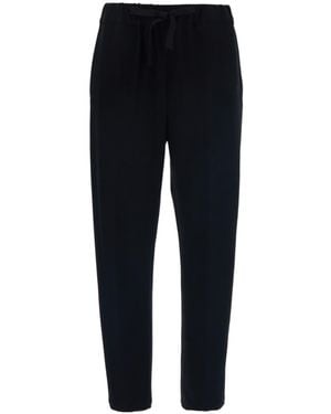 Semicouture Straight-Leg Casual Pants - Black