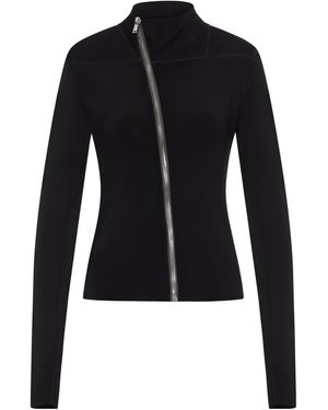 Rick Owens High-Neck Zipped Jacket - Blue