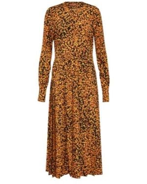 Altuzarra Teys Printed Midi Dress - Brown