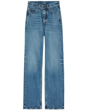 Saint Laurent Straight-Leg Jeans - Blue