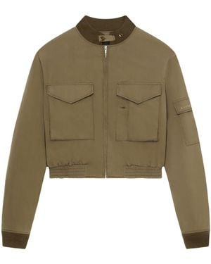Givenchy Logo Embroidered Bomber Jacket - Green
