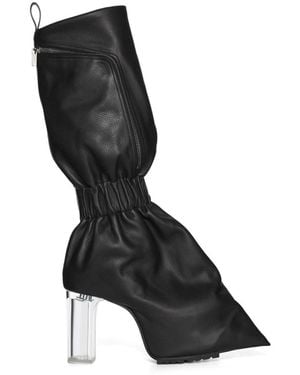 Rick Owens Heeled Platform Boots - Black