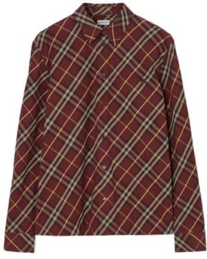 Burberry Classic Fit Check Cotton Shirt - Brown