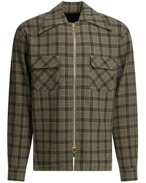 Kapital Checked Overshirt - Green