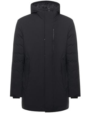 Save The Duck Hooded Zip-Up Coat - Blue