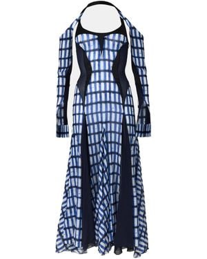 Off-White c/o Virgil Abloh Color-Blocked Dress - Blue