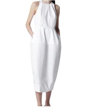 Rohe Crew-Neck Midi Dress - White