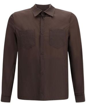 Herno Long Sleeved Utility Overshirt - Brown
