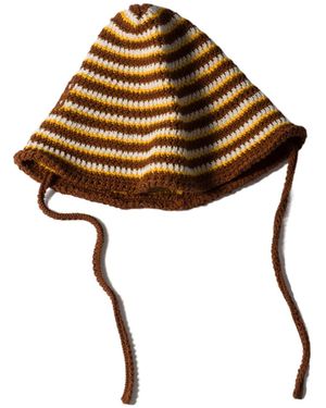 Miu Miu Knitted Cotton Hat - Metallic