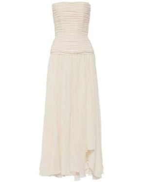 STAUD Hightide Cotton-Blend Maxi Dress - White