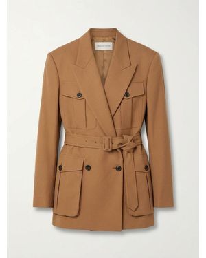 Dries Van Noten Long-Sleeved Suit Coat - Brown