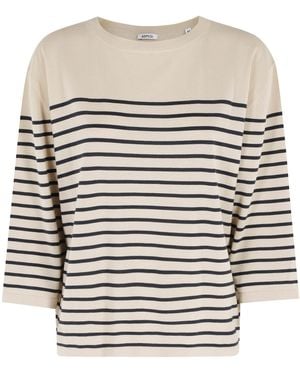 Aspesi Striped Pattern Knitwear - White