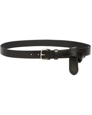 Weekend by Maxmara Buckled Belt - White