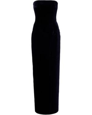 Emilia Wickstead Laelia Cotton Velvet Gown - Black