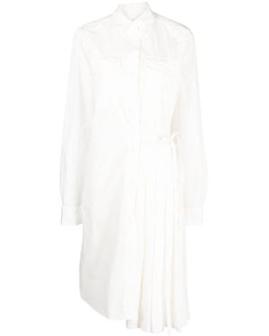 Dries Van Noten Long Sleeved Dress - White