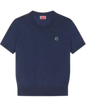 KENZO 'Boke Flower' Short Sleeve Top - Blue