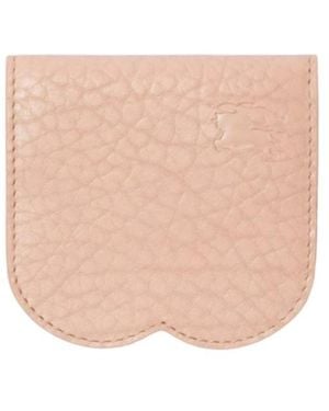 Burberry Chess Logo Embossed Card Holder - Pink